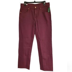 NEW NWT Women's Gap "90s Loose Mid-Rise" Jeans in Maroon/Wine Denim | Size 29/8R